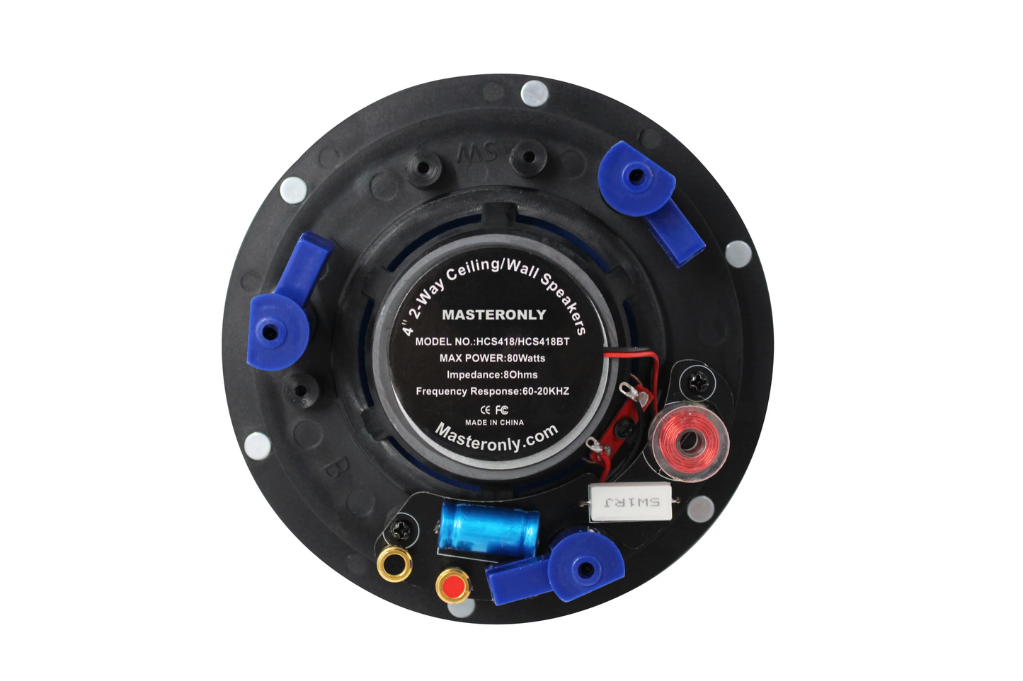 MASTERONLY 4" Waterproof Marine Speakers – 2-Way, 160W HMS-418