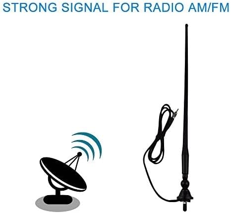 Masteronly Waterproof Marine Antenna Rubber Duck Dipole Flexible Mast FM AM Antenna for Boat Radio Car ATV UTV RZR SPA