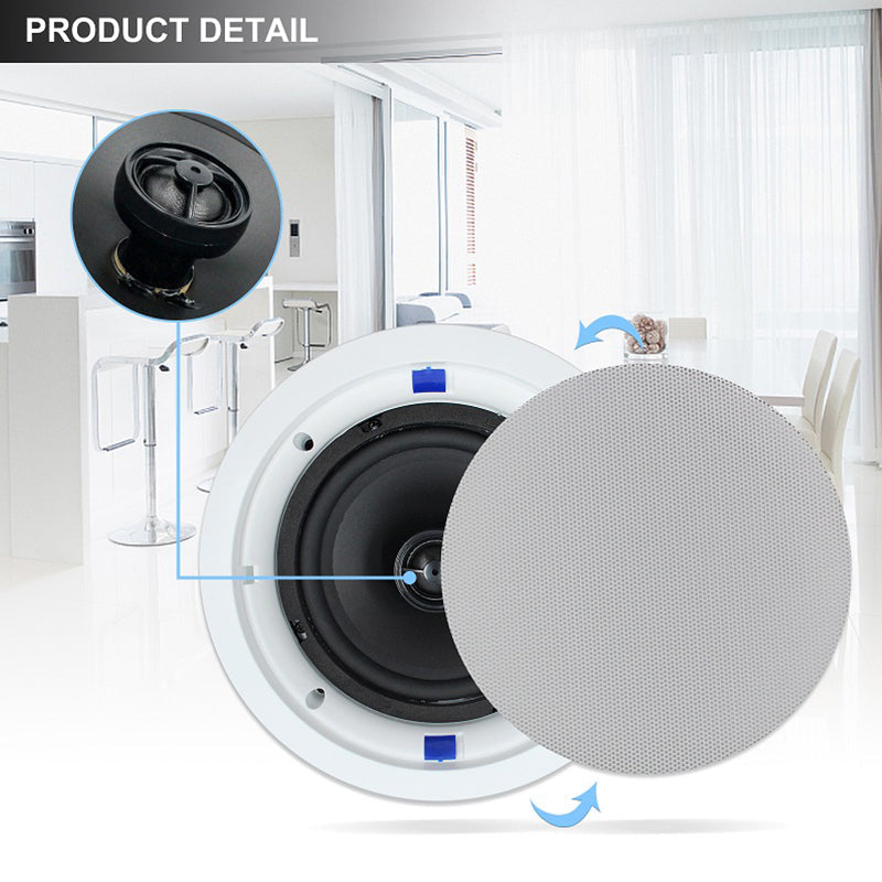 Herdio 6.5" In-Ceiling Speakers 640 Watts for Home Audio