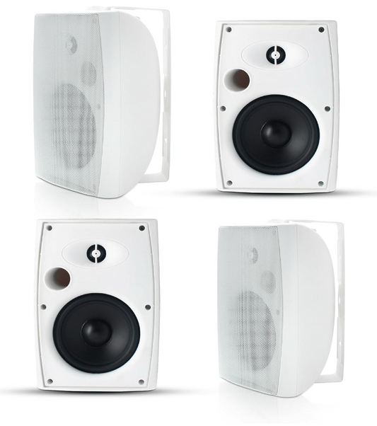 Masteronly 6.5" Outdoor Bluetooth Speakers 800W - Waterproof Wall Mount Speakers for Patio & Garden