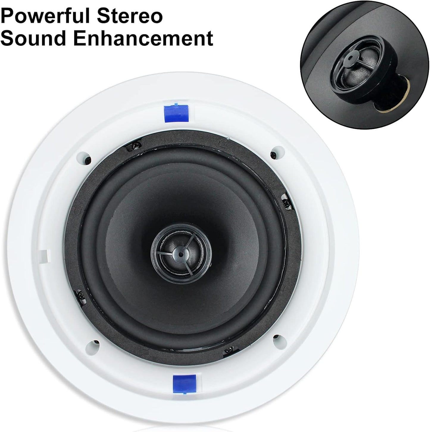 Masteronly 6.5" 640W Bluetooth In-Ceiling Speakers | Premium Wireless Home Audio