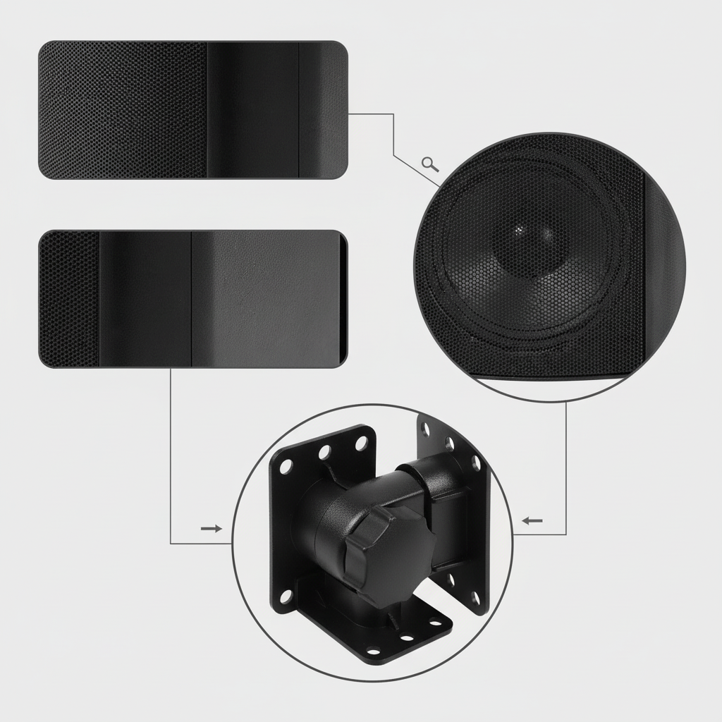 Herdio 5.25 inch outdoor speaker multiple angle view showing design and build quality