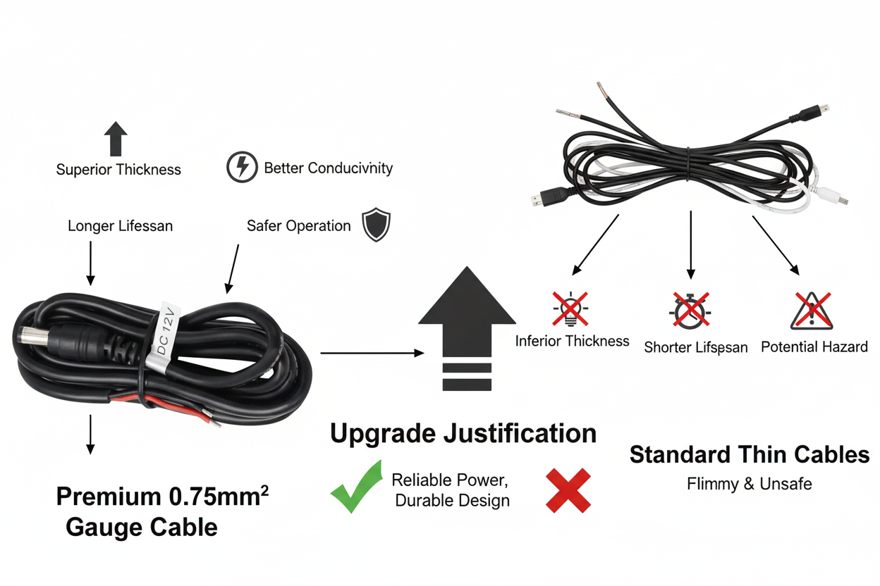 Herdio power cable comparison chart - features and compatibility guide