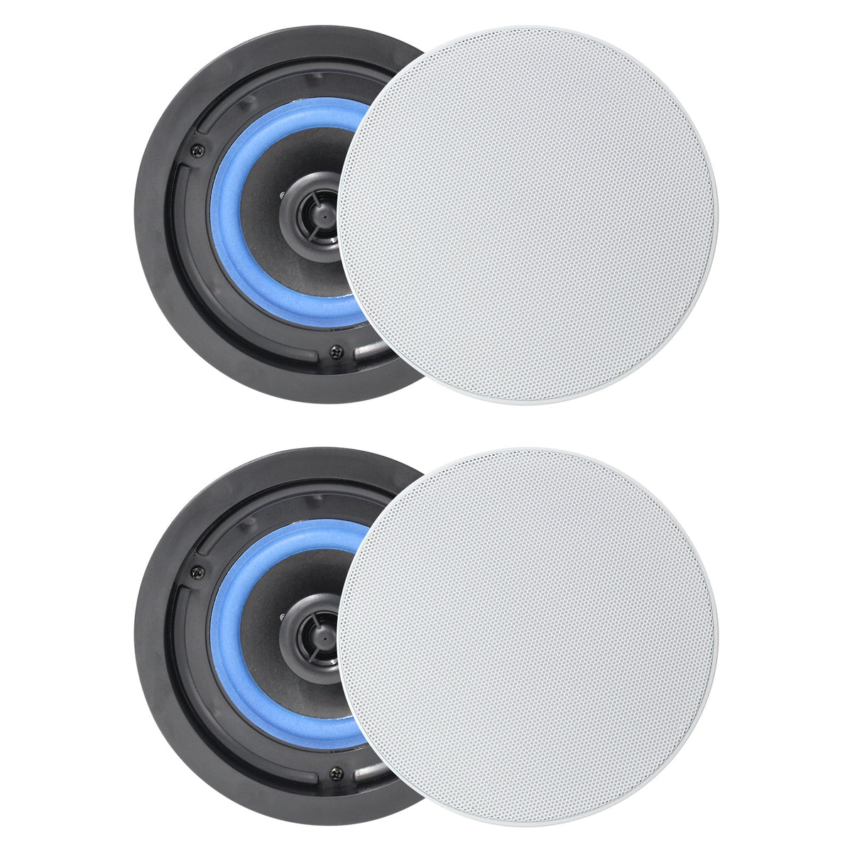 Herdio 4 inch ceiling speakers 160W 2-way in-ceiling audio system for home theater and living room