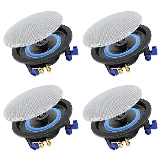Herdio 4 inch ceiling speakers 320W - premium white in-ceiling audio system for home theater and living room