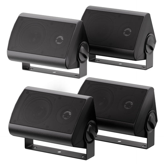 Herdio 4" Outdoor Speakers 400 Watts Waterproof Audio for Outdoor Use