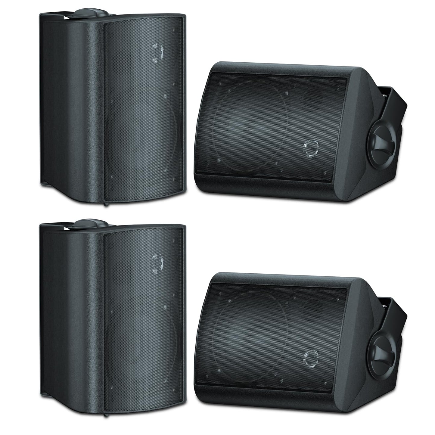 Herdio 5.25" Outdoor Speakers 600 Watts Powerful Audio Performance