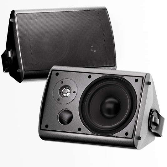 Herdio 6.5" Outdoor Speakers 400 Watts Wired Sound System Waterproof