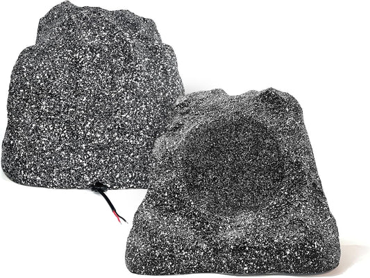 Masteronly 6.5" Rock Speakers Waterproof Outdoor 400 Watts for Yard