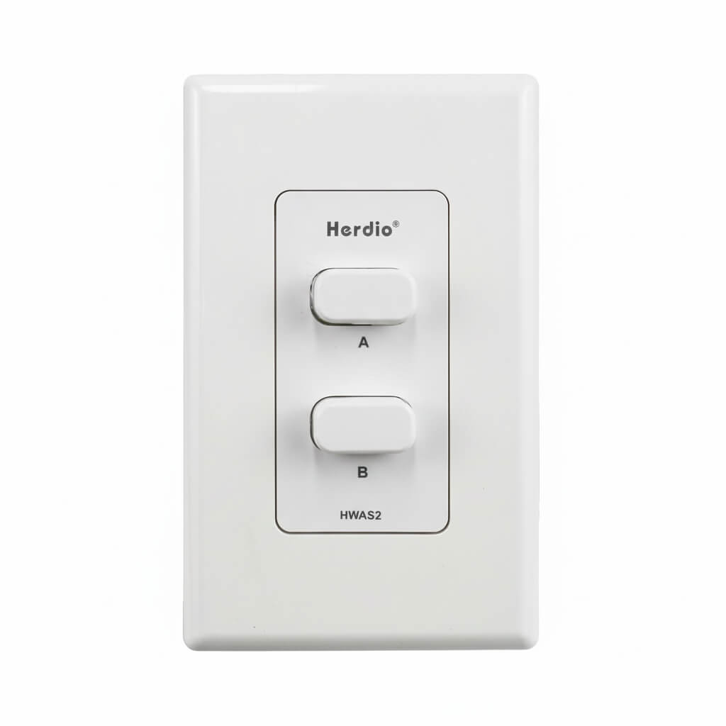 Masteronly 2-Channel In-Wall Speaker Selector Switch - 120W Volume Controller