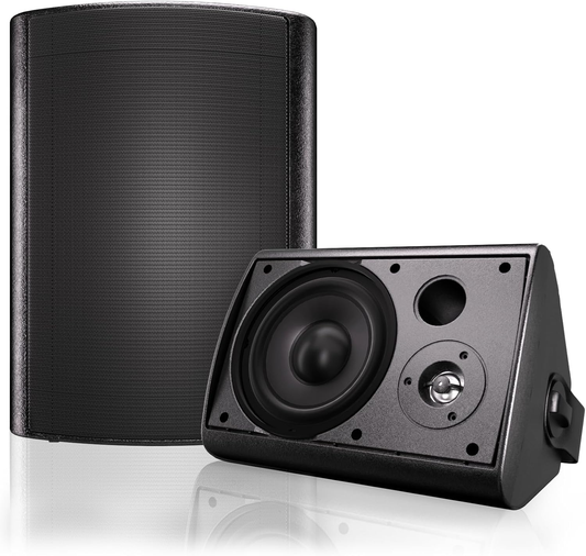 Masteronly 6.5" 400W Bluetooth Outdoor Speakers Weatherproof | Patio Pool Audio