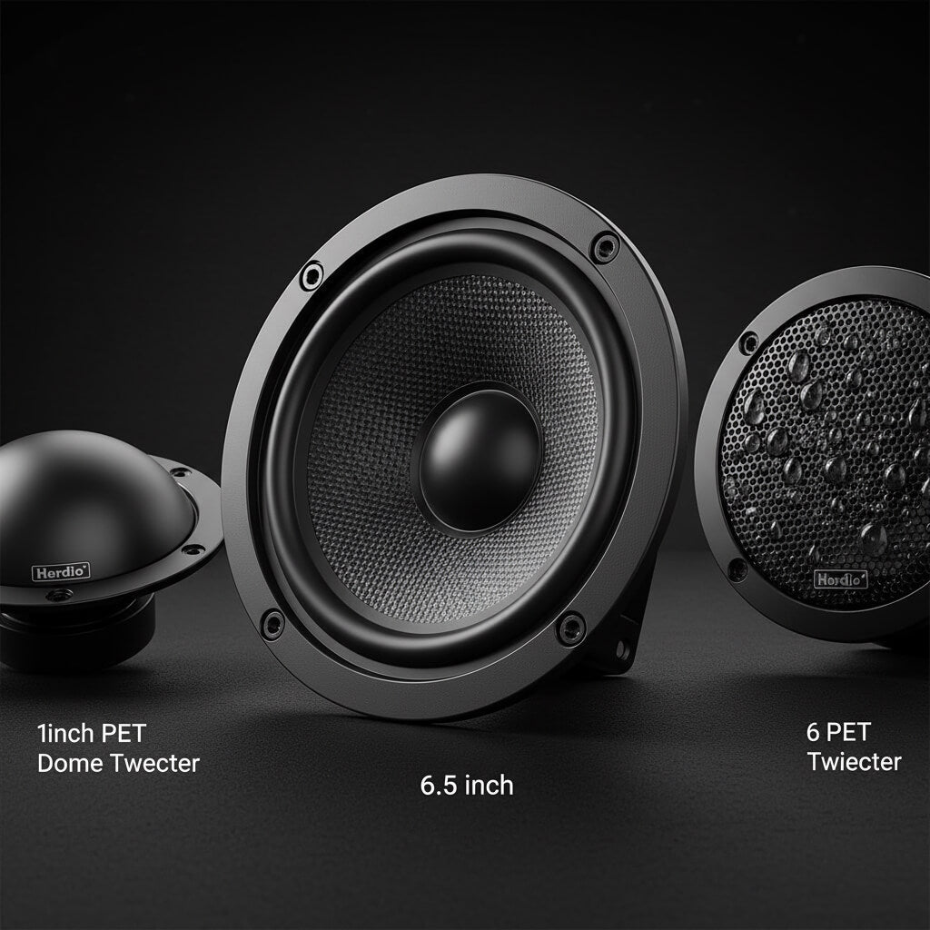 Masteronly 6.5" 400W Outdoor Bluetooth Speakers, IPX5 Waterproof, Multi-Connection Up to 20 Units (2-Pack)