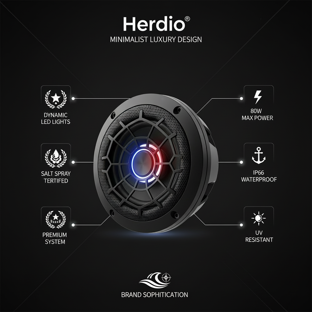 IP66 waterproof rating certification for Herdio boat speakers