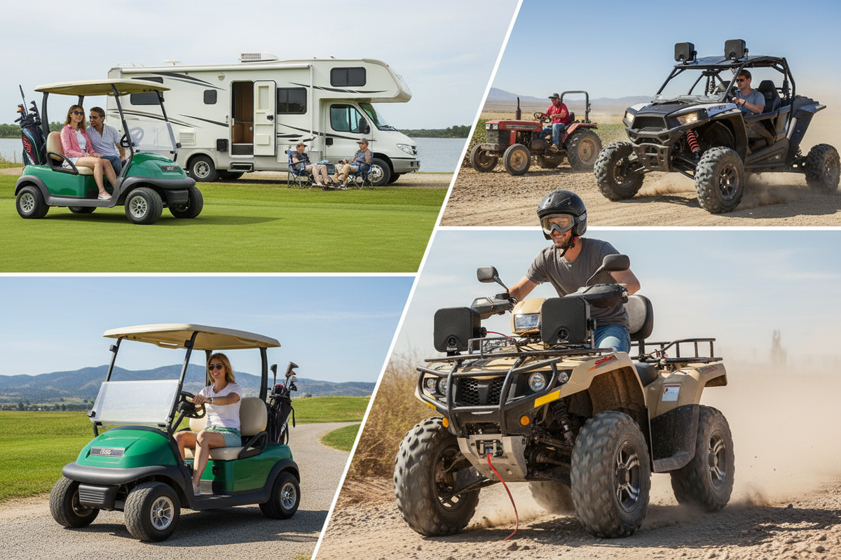 Herdio Speakers on ATV Golf Cart - Alternative Use Cases