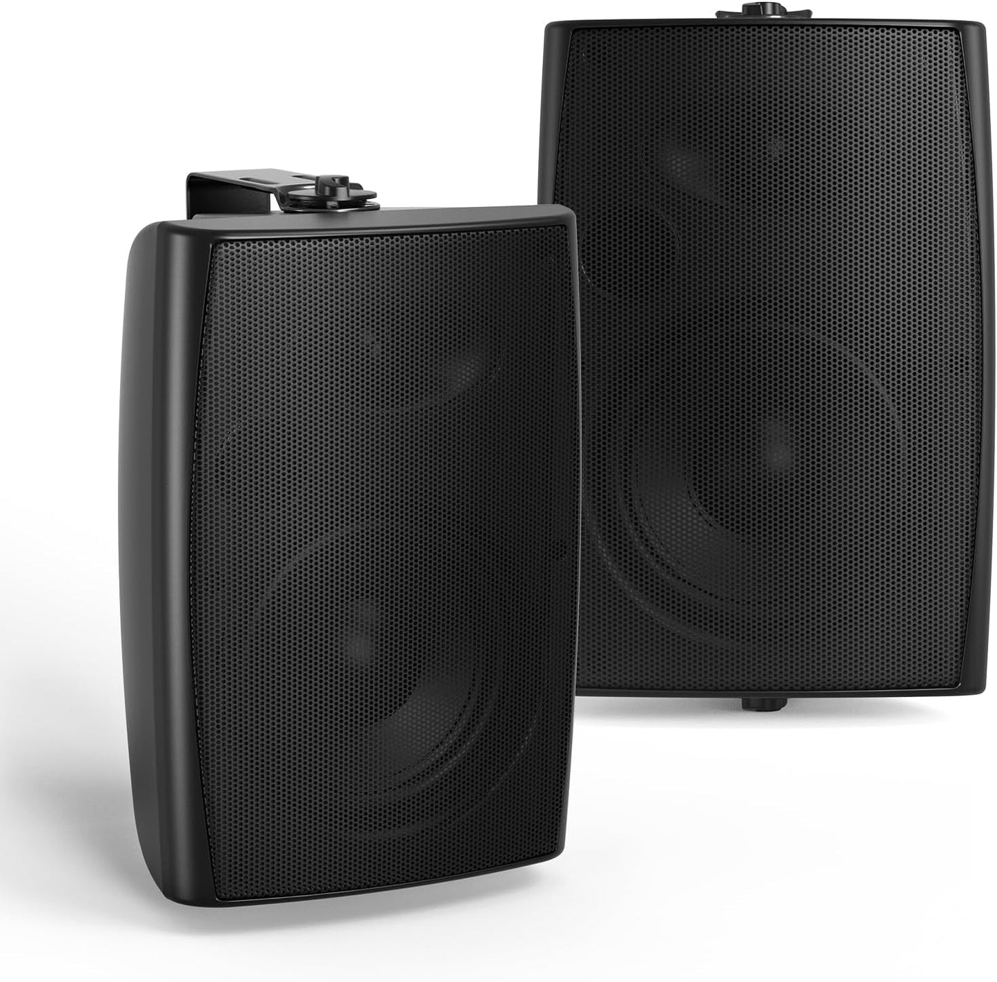 Masteronly 4" Indoor Outdoor Passive Speakers IP66 Waterproof with Powerful Bass, 2-Way Wall Mount 200W - HOS402