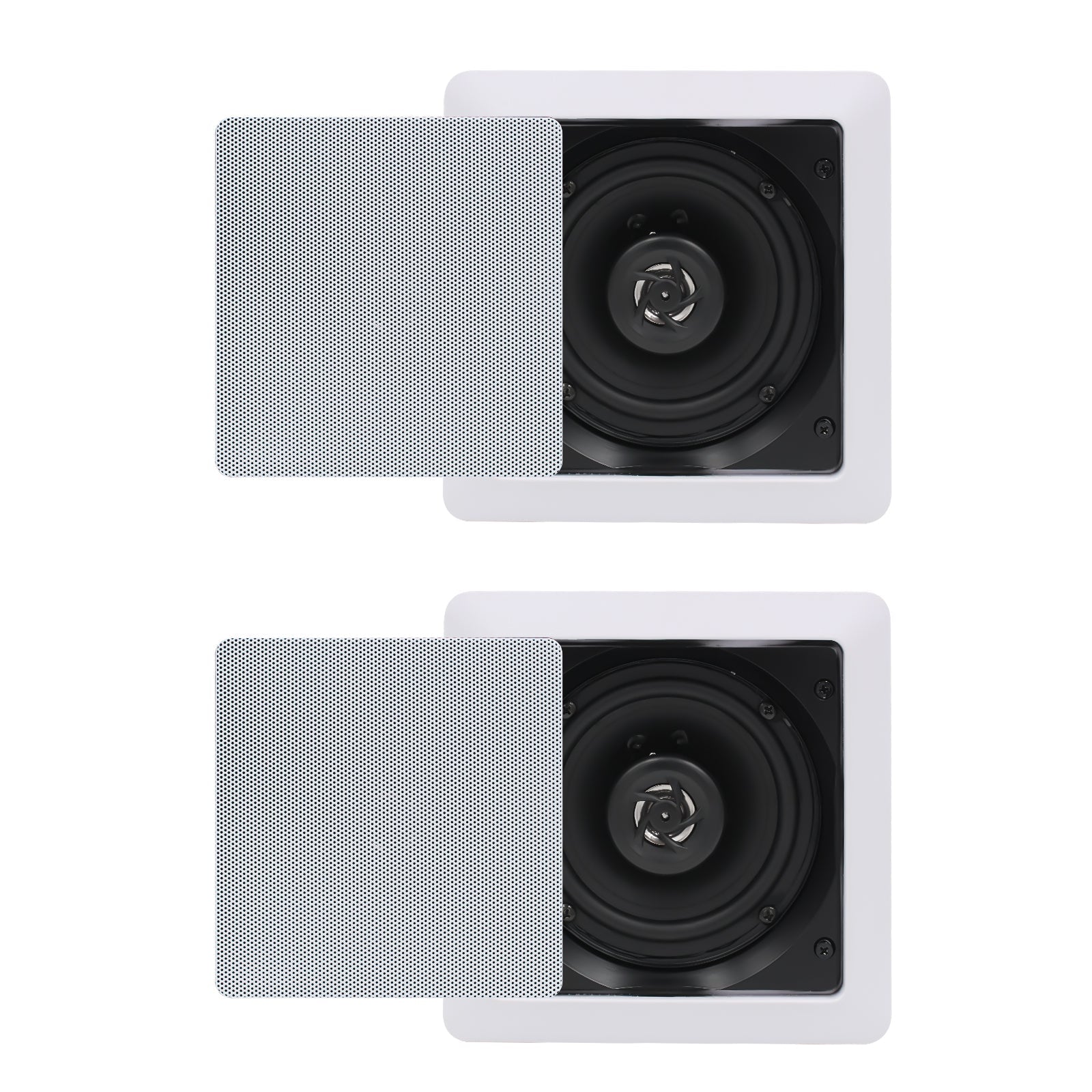 Herdio 5.25 inch Bluetooth in-wall speakers 160W premium home audio system
